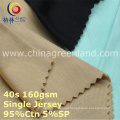 Cotton Spandex Single Jersey Knitting Fabric for Garment Textile (GLLML415)